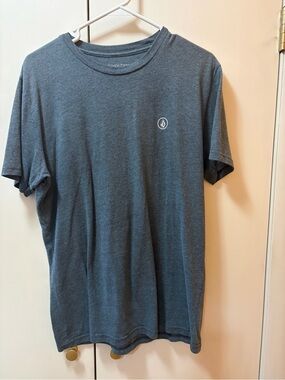 Volcom Men's Slate Blue Short-Sleeve Crew T-Shirt